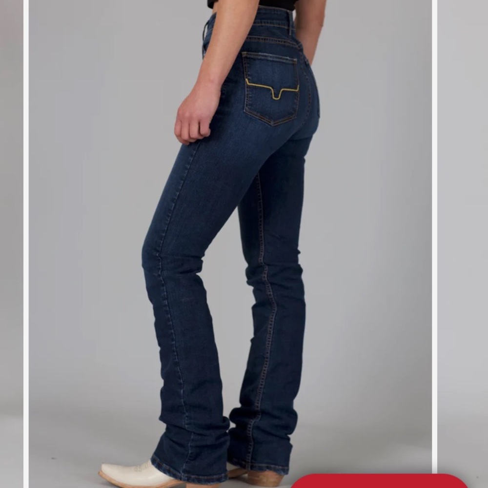 Kimes Ranch Jeans High Rise Button Fitted Thigh Sarah *Brand New* size 16/36L